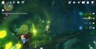 Hit the Dendro ring to unlock the barrier (Image via HoYoverse)